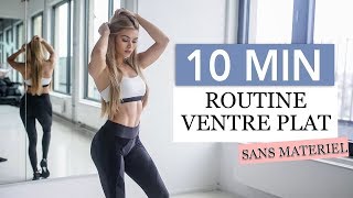 Routine ventre plat  10 min dexercices ciblés bas du ventre pour affiner et muscler ses abdos [upl. by Alliber]