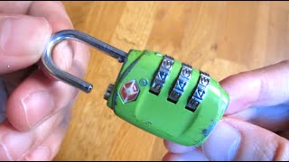 How to Reset TSA Lock Combo Tutorial [upl. by April]