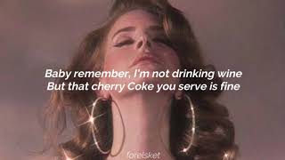 Lana Del Rey  Bartender lyrics [upl. by Templia]