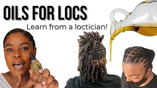 The Best Oils For Your Locs From A Loctician  Essential Oils vs Carrier Oils  How to Use Them [upl. by Killam]