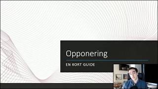 Opponering  En kort guide [upl. by Thirzi]