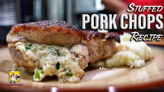 Stuffed Pork Chop Recipe [upl. by Yelsnia805]