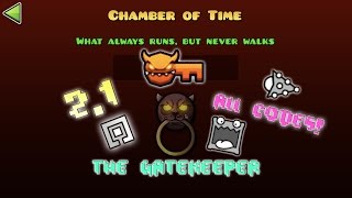 Geometry Dash 21  Unlocking The Gatekeeper Chamber of Time Vault Codes [upl. by Amieva424]