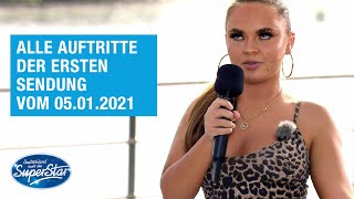 Alle Auftritte der ersten Sendung vom 05012021  DSDS 2021 [upl. by Macilroy]