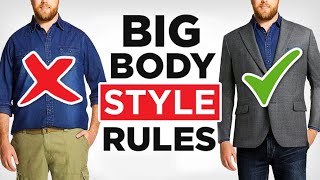 How To Dress Sharp Even If Youre FAT 21 Large Guy Style Tips [upl. by Airdnax239]