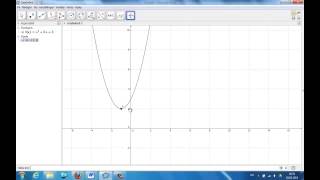 Hvordan finne toppunkt og bunnpunkt i GeoGebra [upl. by Molli]