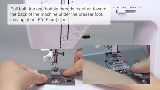 Uten Sewing Machine 2685A How to draw up bobbin thread to the top [upl. by Sophia854]