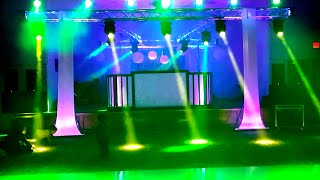 DJ SHOW MCALLEN  show de luces tipo concierto luces BEAM  luxor banquet hall [upl. by Ennalyrehc]