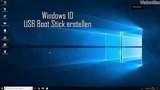 Windows 10 USB Boot Stick erstellen [upl. by Kwon106]