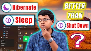 Do Sleep Or Hibernate Better Than Shut Down in Windows 10 Hindi [upl. by Iadam889]