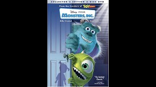 Opening to Monsters Inc DVD 2002 Both Discs Widescreen Version [upl. by Asirak]