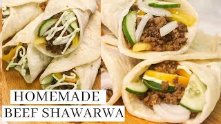 Homemade Beef Shawarma With Garlic Mayo Sauce  Pinoy Recipe [upl. by Verena]