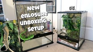 HUGE CRESTED GECKO ENCLOSURE UPGRADE🦎💚 [upl. by Croix441]