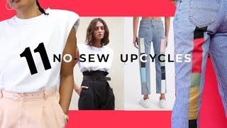 11 Completely NOSEW Ways To Upcycle Your Old Clothes [upl. by Mohorva319]