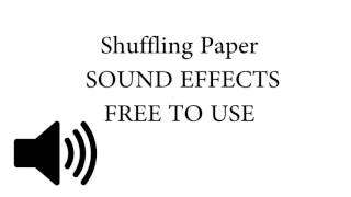 Shuffling Paper SOUND EFFECT [upl. by Allehs]