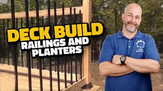 How to Build Deck Stair Railings [upl. by Yclehc640]