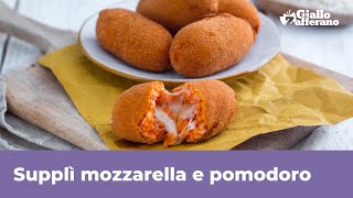 SUPPLÌ MOZZARELLA E POMODORO  Super filanti e saporiti [upl. by Tniassuot]