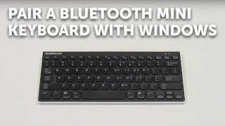 How to pair a Bluetooth Mini Keyboard with Windows [upl. by Asiat899]