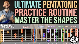 Ultimate Pentatonic Practice Routine to Master the 5 CAGED Shapes and Improve Your Technique [upl. by Hailed]