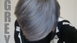 How to Dye Your Hair SilverGrey THE SAFE WAY [upl. by Nerita554]