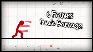 The EASIEST Punch Barrage Animation Tutorial Flipaclip [upl. by Ahseka]