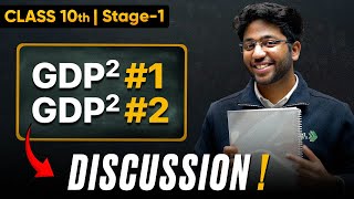 Class 10th GDP²  1 amp 2 Discussion 🔥  Shobhit Nirwan [upl. by Grindle]