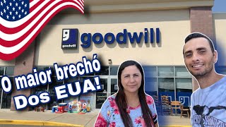 O MAIOR BRECHÓ DOS ESTADOS UNIDOS🇺🇸 GOODWILL [upl. by Anoyet]