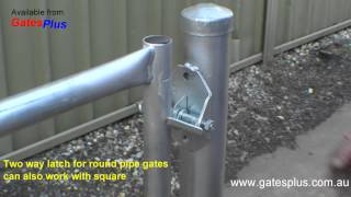 Gate Latch 2 way for round pipe and square [upl. by Irac567]