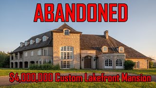 Check Out This Breathtaking 4000000 Custom Mansion That Was Abandoned [upl. by Lleihsad445]