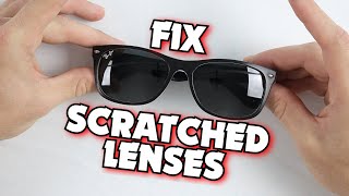 How to Fix RayBans With Scratched Lenses  Sunglasses Lens Replacement [upl. by Aniryt984]