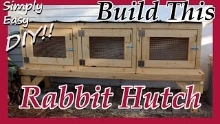 DIY Rabbit Hutch  Cage [upl. by Schwing]