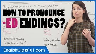 t d or id  Past Tense ED verb endings  English Pronunciation [upl. by Oetam132]