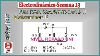 ElectrodinámicaEjercicio 7 semana 13Pre San Marcos [upl. by Kcyrred]