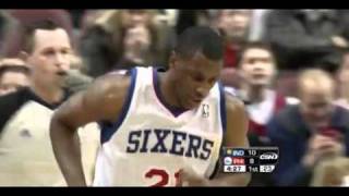 Thaddeus Young face à Indiana  1 [upl. by Anurb]