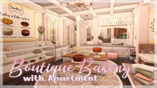 Blush Boutique Bakery amp Apartment  Bloxburg Speed Build [upl. by Vilhelmina277]