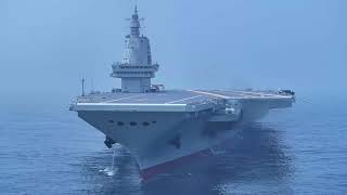 4K Chinas Type 003 Aircraft Carrier Fujian First Sea Trial [upl. by Annahgiel]