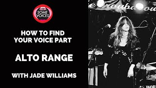 How to find your voice part  Alto range [upl. by Jaclyn]