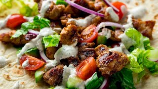 Easy Homemade Chicken Shawarma Recipe  Shawarma Sauce [upl. by Beacham]