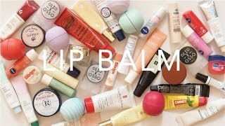 Product Pile Lip Balms  Drugstore and High End Collection [upl. by Esor552]