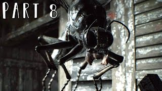 RESIDENT EVIL 7 Walkthrough Gameplay Part 8  Giant Bugs RE7 [upl. by Merri565]