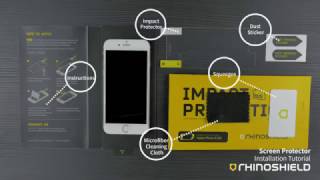 RhinoShield Impact Protection Screen Protector Tutorial [upl. by Cyb]