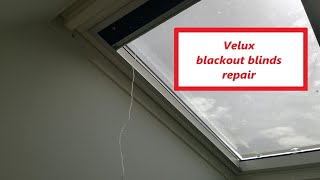 Velux blackout blind string repair  DIY [upl. by Uoliram]