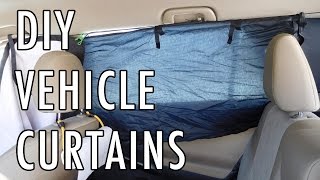 DIY Curtains for a Van Car SUV etc [upl. by Alaecim]