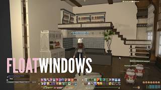 TUTORIAL How to float windows and wall items in FFXIV  Works in Dawntrail [upl. by Elkcim]