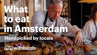 The 10 things to eat in Amsterdam  WHAT amp WHERE to eat by the locals 👫🧀 Amsterdam cityguide [upl. by Lurleen]