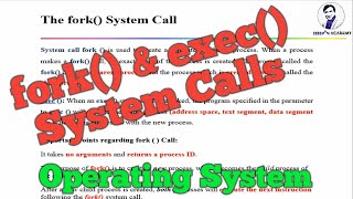 fork and exec System Calls in Operating System UrduHindi  Operating System  Fork System Call [upl. by Asfah762]