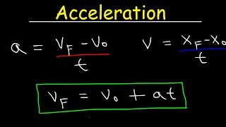 Physics  Acceleration amp Velocity  One Dimensional Motion [upl. by Petrie98]