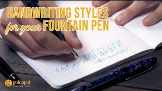 5 Handwriting Styles for your Fountain Pen Tutorial [upl. by Notlok]