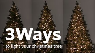 How to Hang Christmas Tree Lights 3 Different Ways [upl. by Roswell]