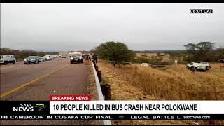 Latest update on bus crash near Polokwane [upl. by Alegnatal932]